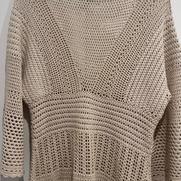 Vintage Crochet sweater cover up - Picture 5 of 6